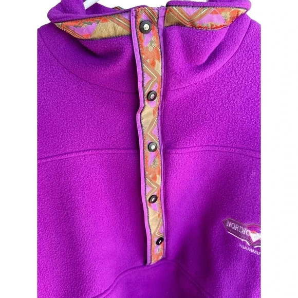 Mammut Men's Purple Long Sleeve Nordic Zenith Popper Fleece Jacket Size L - Picture 6 of 7